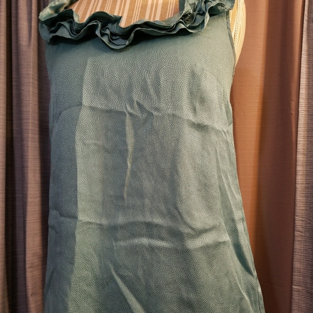 🌻🌺🌻ANN TAYLOR LOFT RUFFLE TRIM BLOUSE!! - Picture 3 of 5